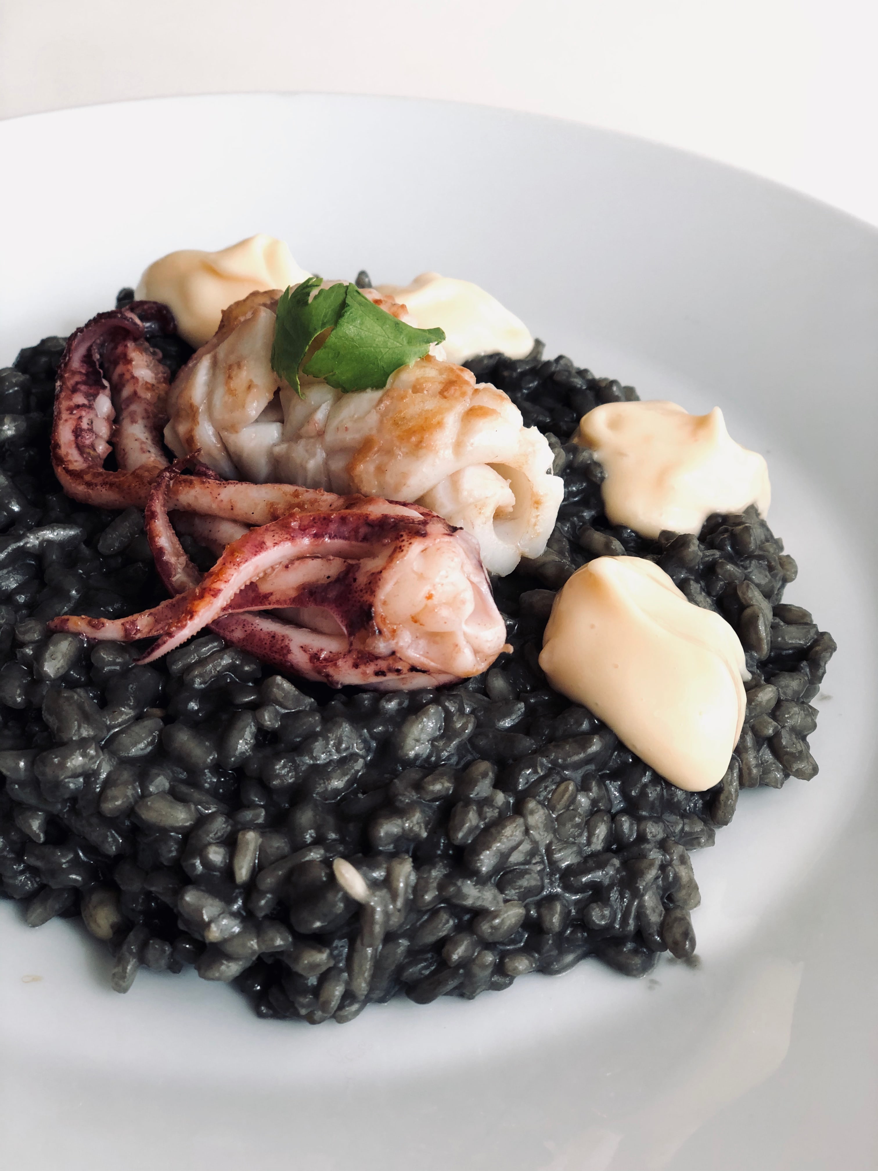 Foto de Arroz negro meloso