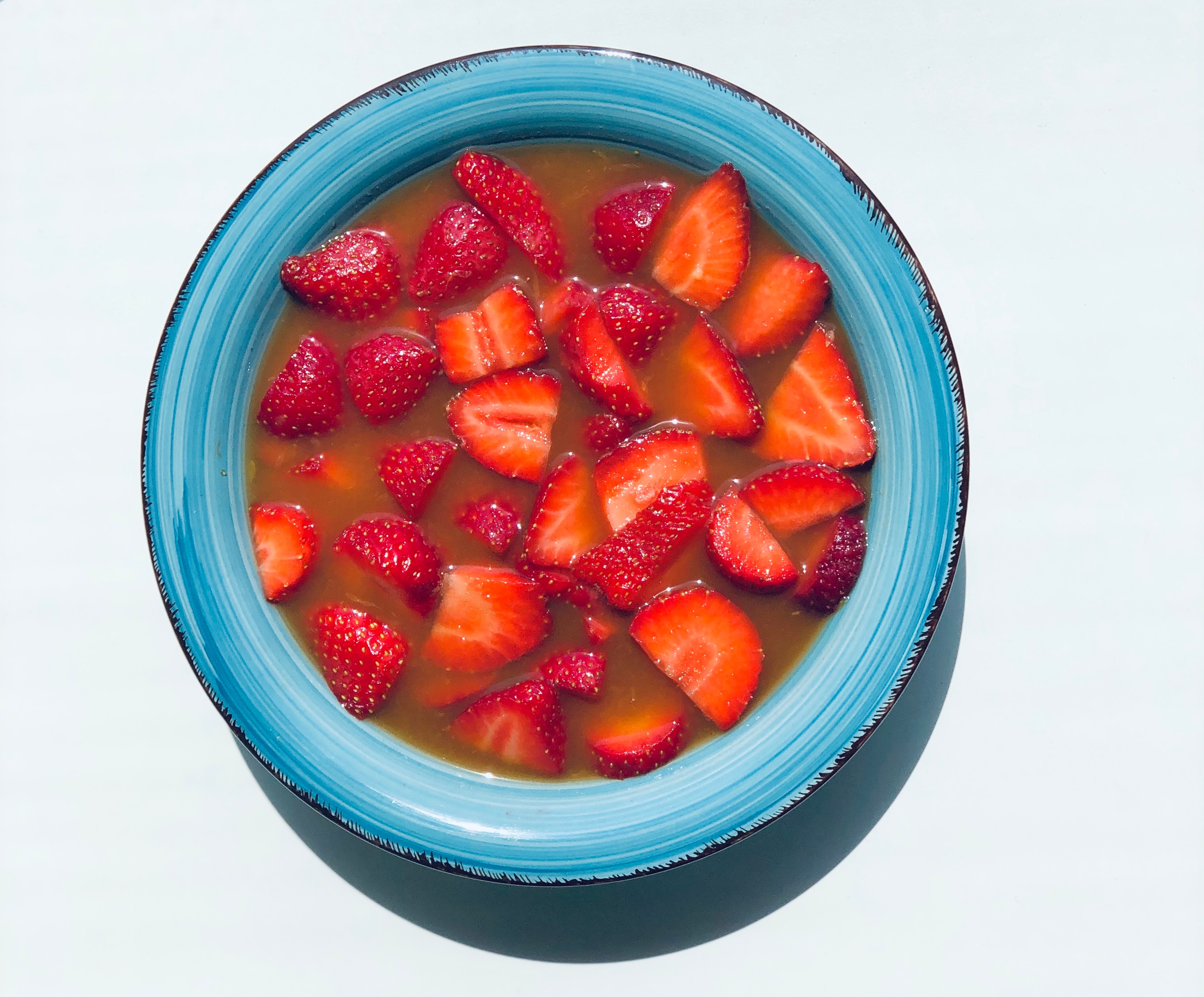 Foto de Fresas con zumo de naranja